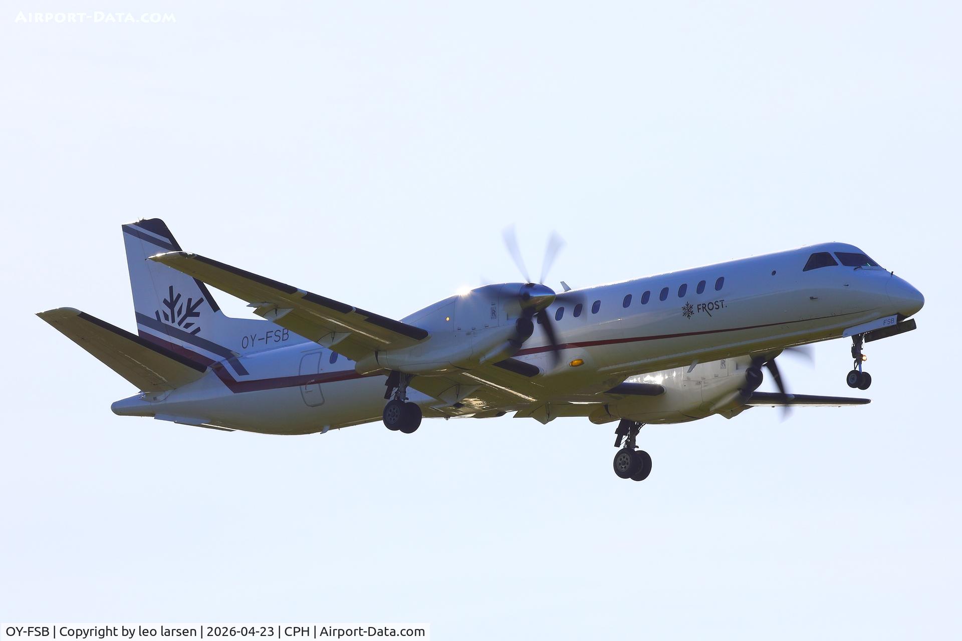 OY-FSB, 1995 Saab 2000 C/N 2000-013, Copenhagen 23.4.2026