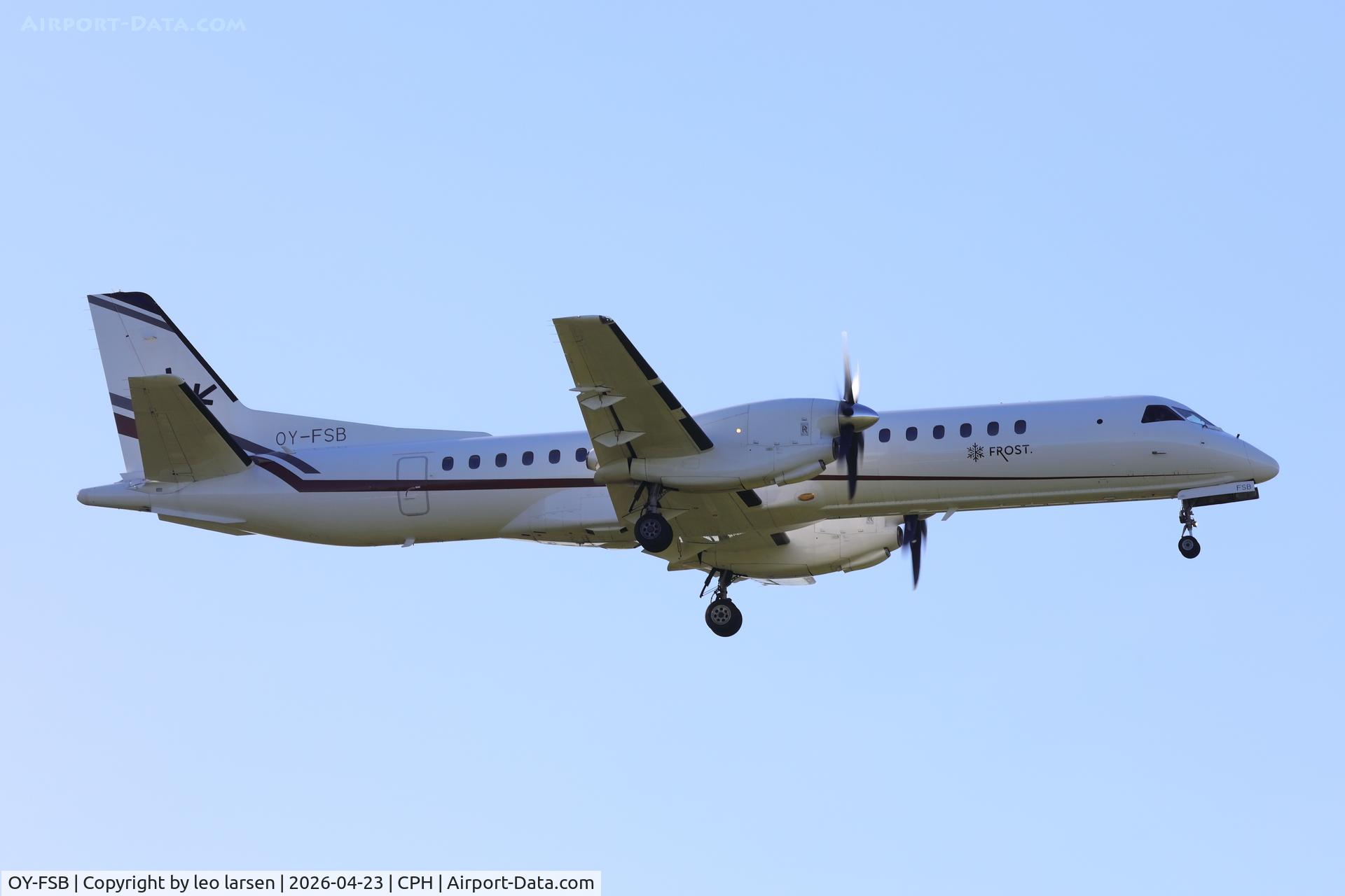 OY-FSB, 1995 Saab 2000 C/N 2000-013, Copenhagen 23.4.2026