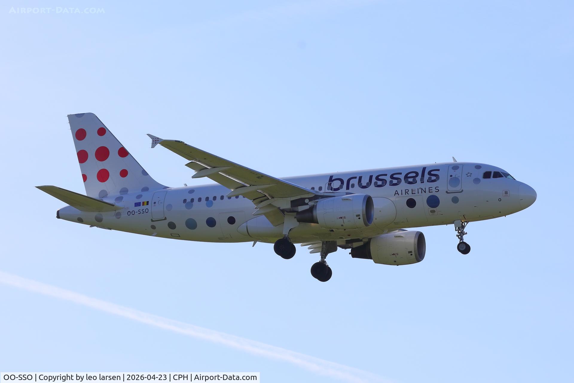 OO-SSO, 2004 Airbus A319-111 C/N 2287, Copenhagen 23.4.2026