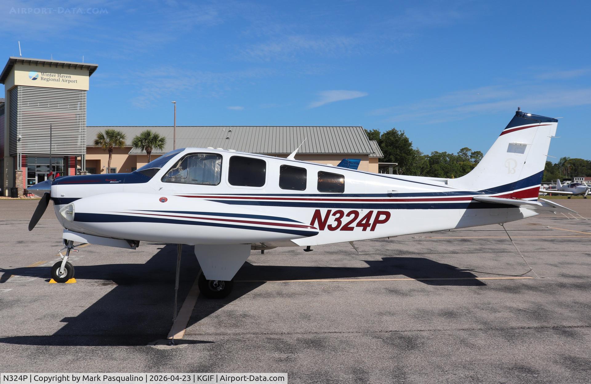 N324P, 2006 Beech G36 Bonanza C/N E-3730, Beech G36