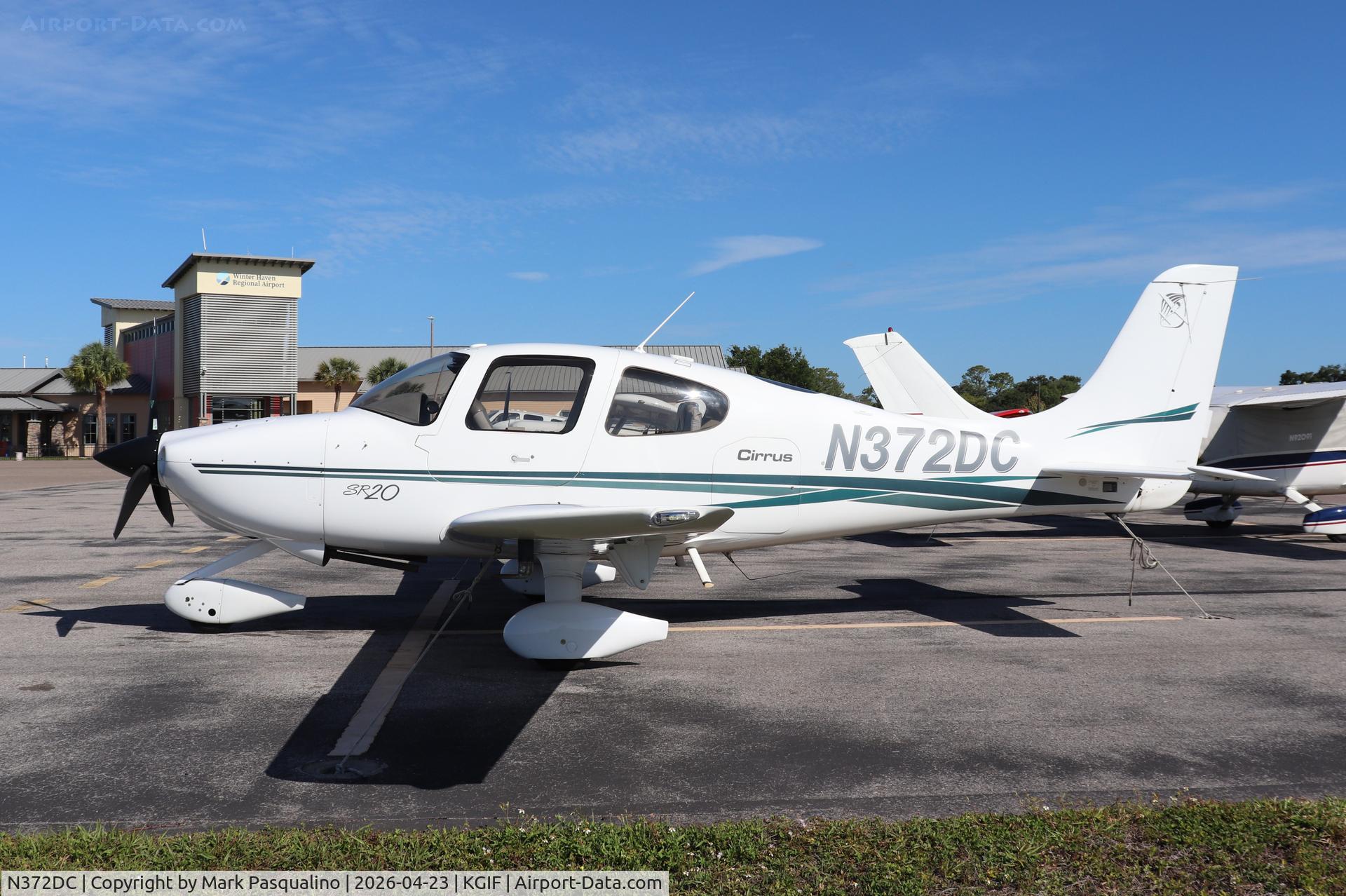 N372DC, 2002 Cirrus SR20 C/N 1210, Cirrus SR20