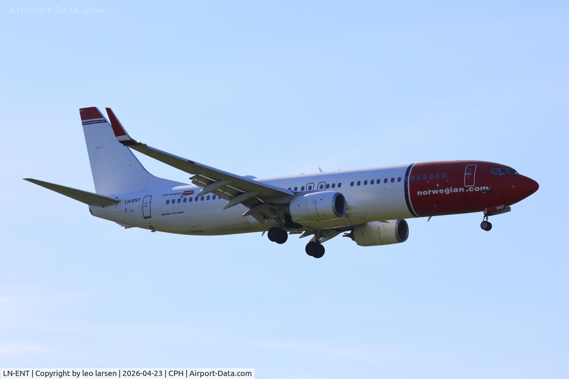 LN-ENT, 2017 Boeing 737-8JP C/N 42282, Copenhagen 23.4.2026