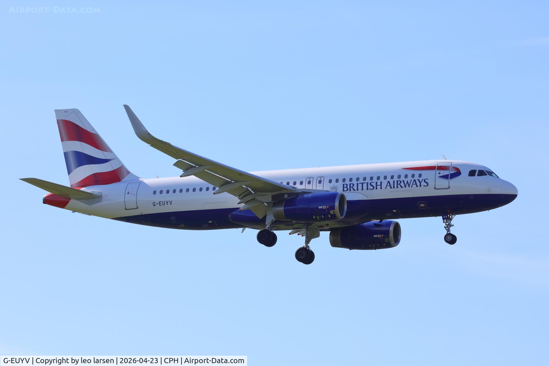 G-EUYV, 2014 Airbus A320-232 C/N 6091, Copenhagen 23.4.2026