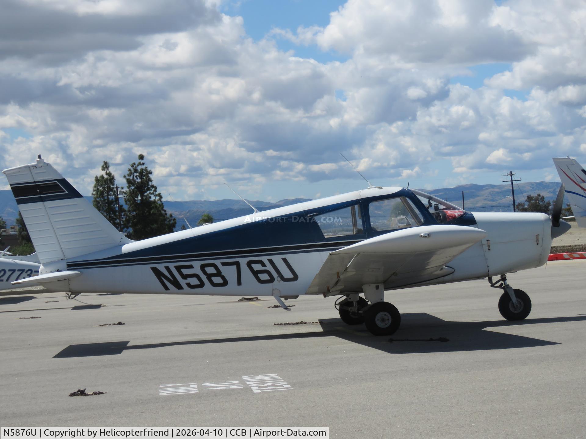N5876U, 1970 Piper PA-28-140 C/N 28-26709, Parked in transit parking