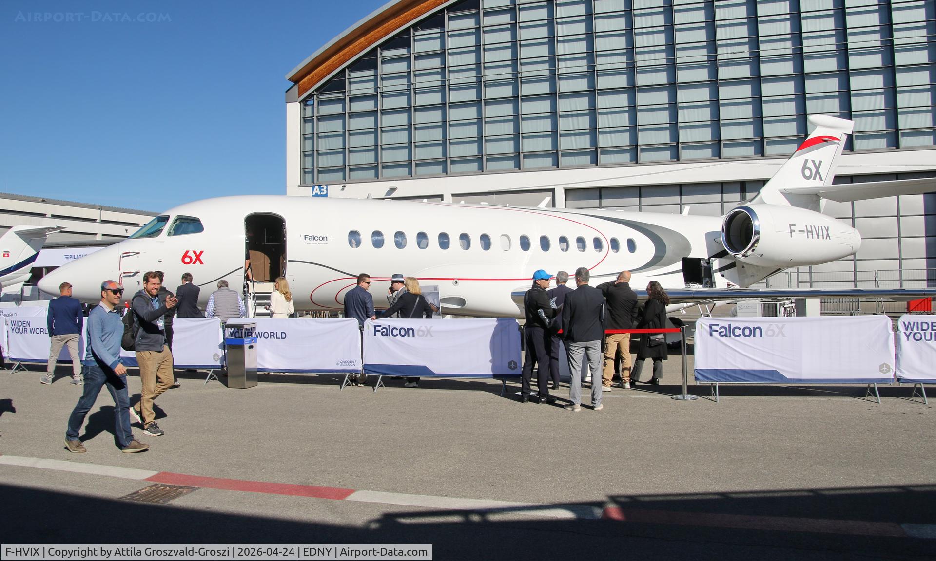 F-HVIX, 2025 Dassault Falcon 6X C/N 020, EDNY - Bodensee Airport Friedrichshafen, Germany. AERO 2026