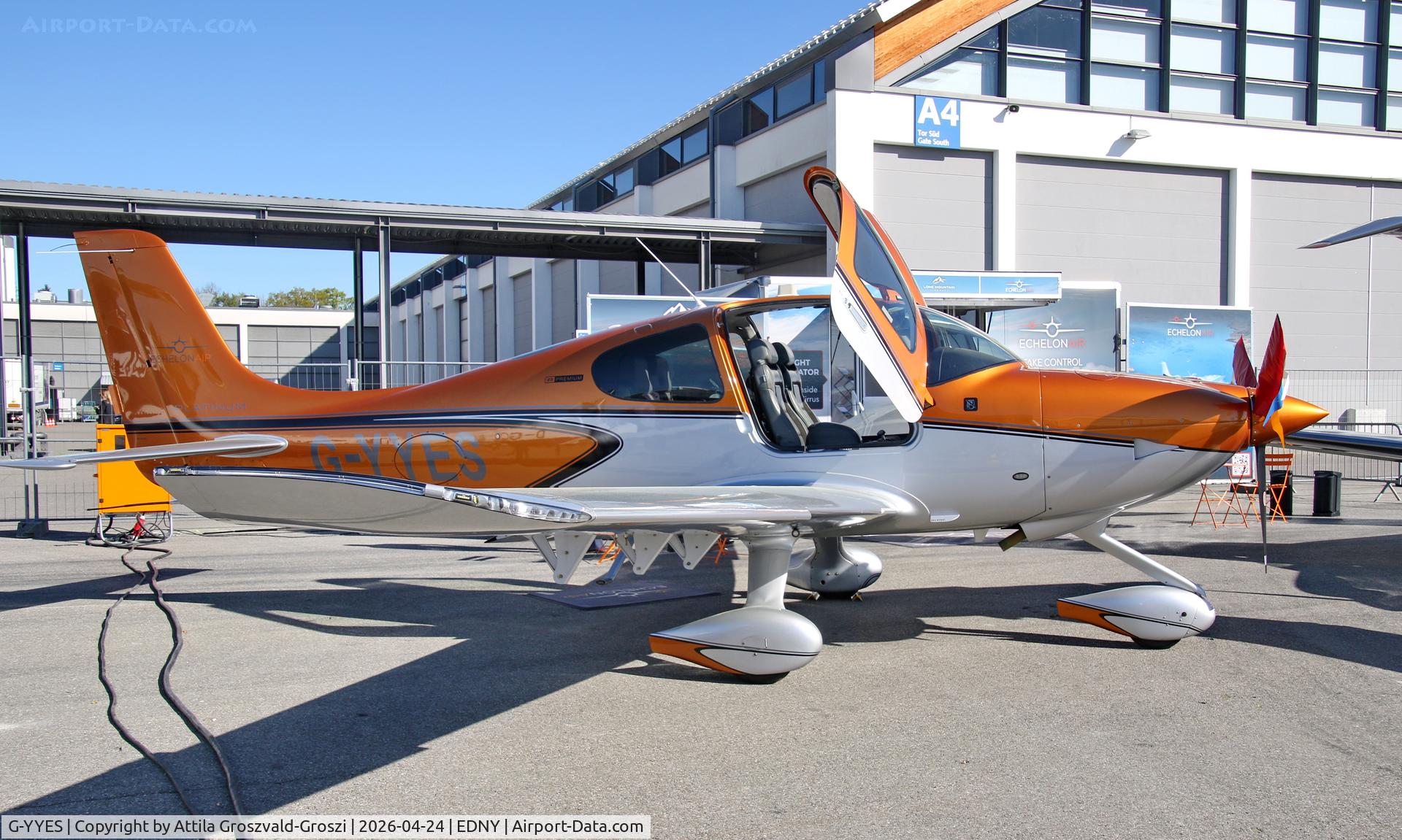 G-YYES, 2022 Cirrus SR20 C/N 8701, EDNY - Bodensee Airport Friedrichshafen, Germany. AERO 2026