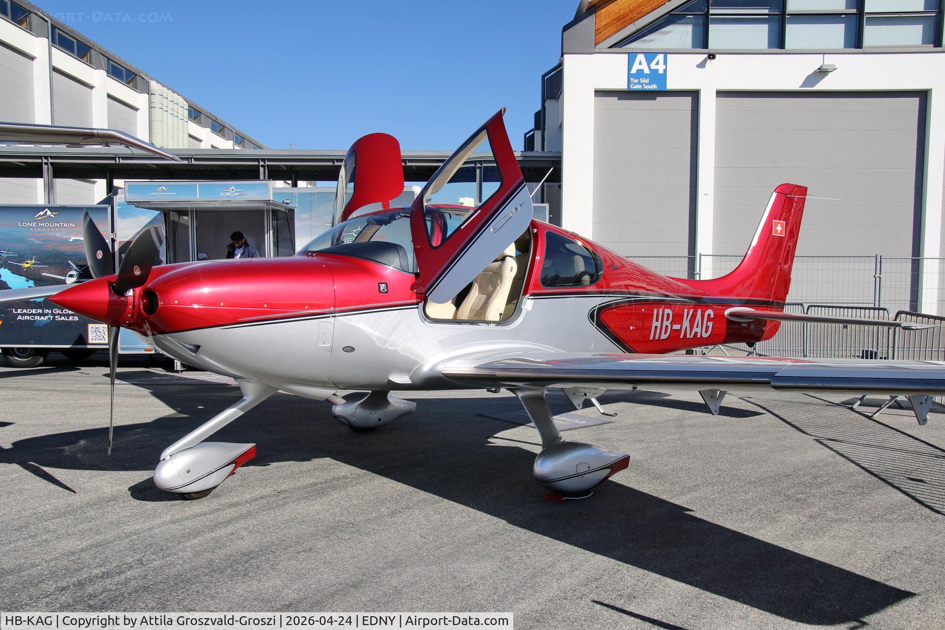 HB-KAG, 2022 Cirrus SR-22T G6 C/N 8723, EDNY - Bodensee Airport Friedrichshafen, Germany. AERO 2026