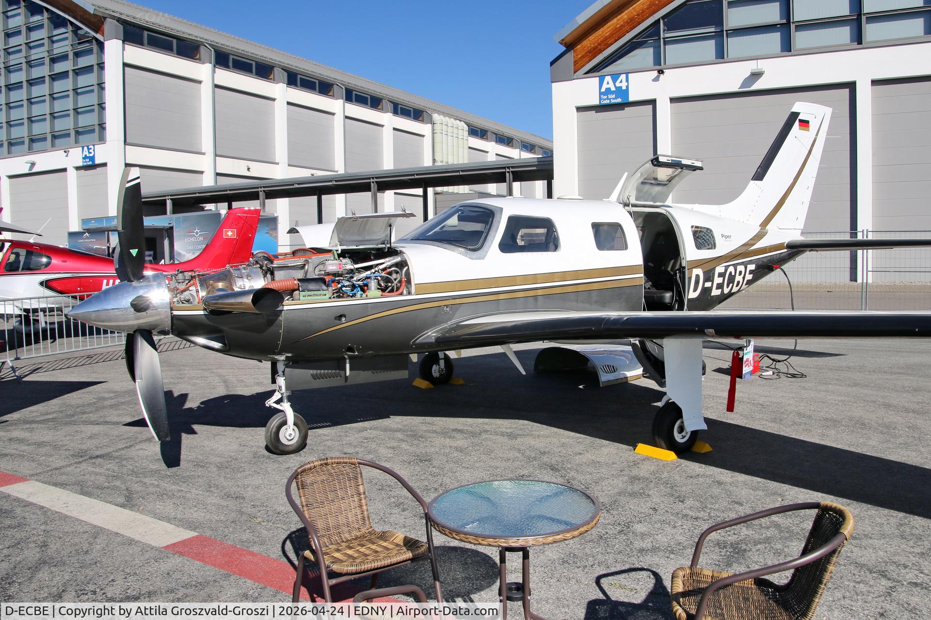 D-ECBE, 2001 Piper PA-46-500TP Malibu Meridian C/N 4697063, EDNY - Bodensee Airport Friedrichshafen, Germany. AERO 2026