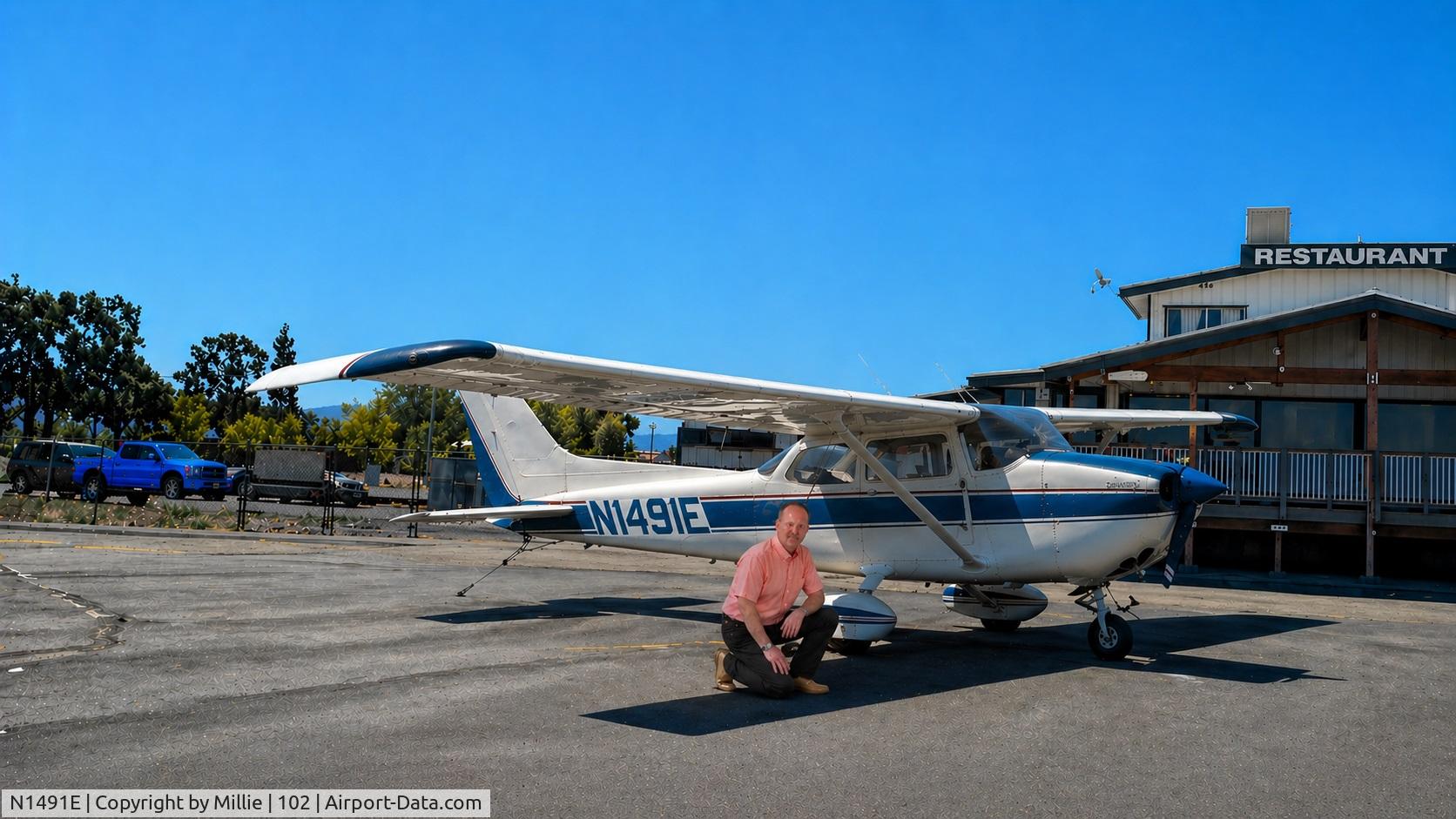 N1491E, 1978 Cessna 172N C/N 17271021, Pilot Keith With Cessna N1491E at (102) Airport Lampson Field- Lakeport CA
