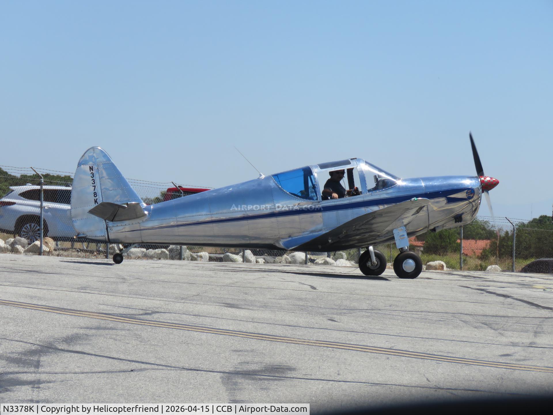 N3378K, 1946 Globe GC-1B Swift C/N 1371, Holding short