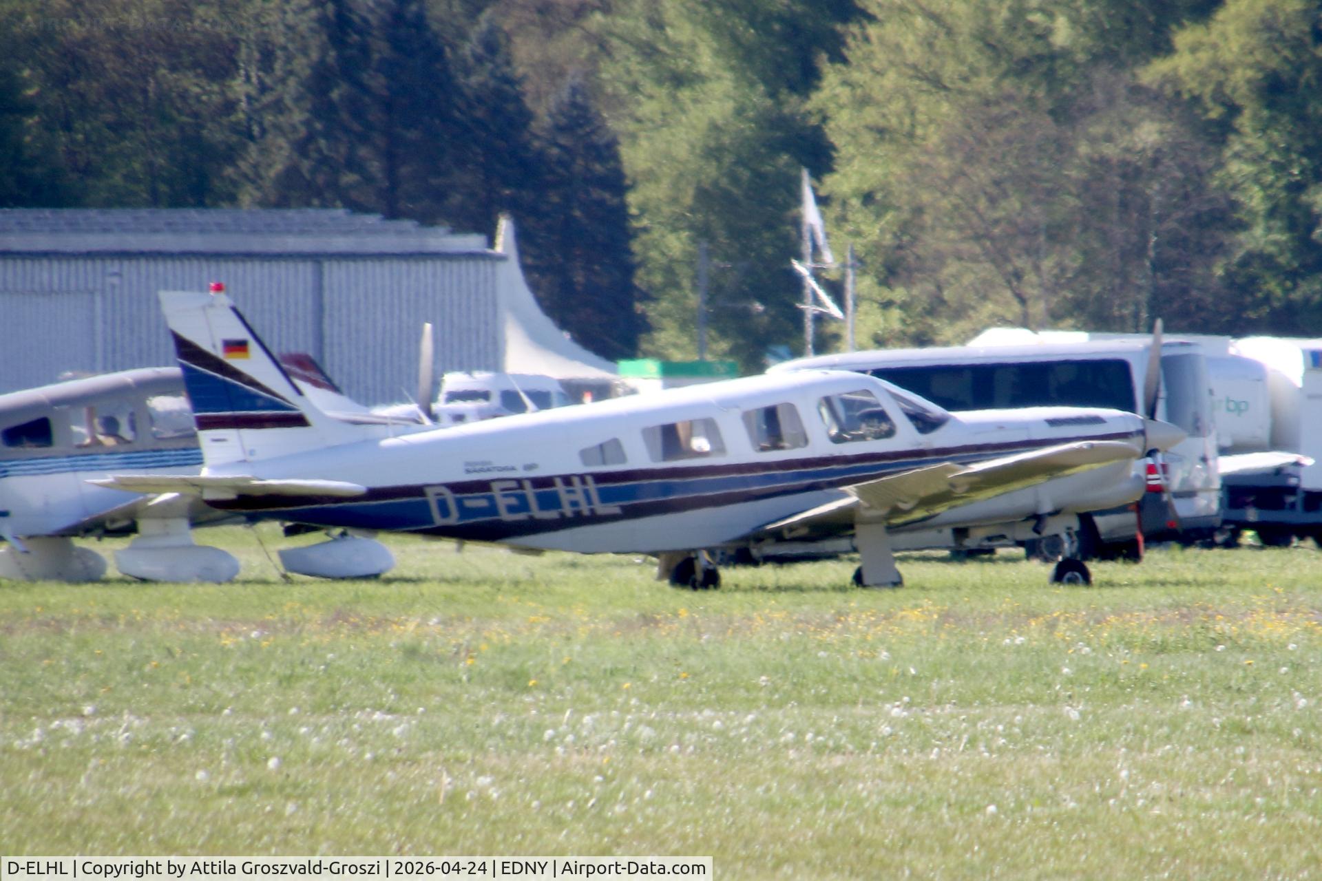 D-ELHL, 1984 Piper PA-32R-301T Turbo Saratoga C/N 32R-8429013, EDNY - Bodensee Airport Friedrichshafen, Germany. AERO 2026