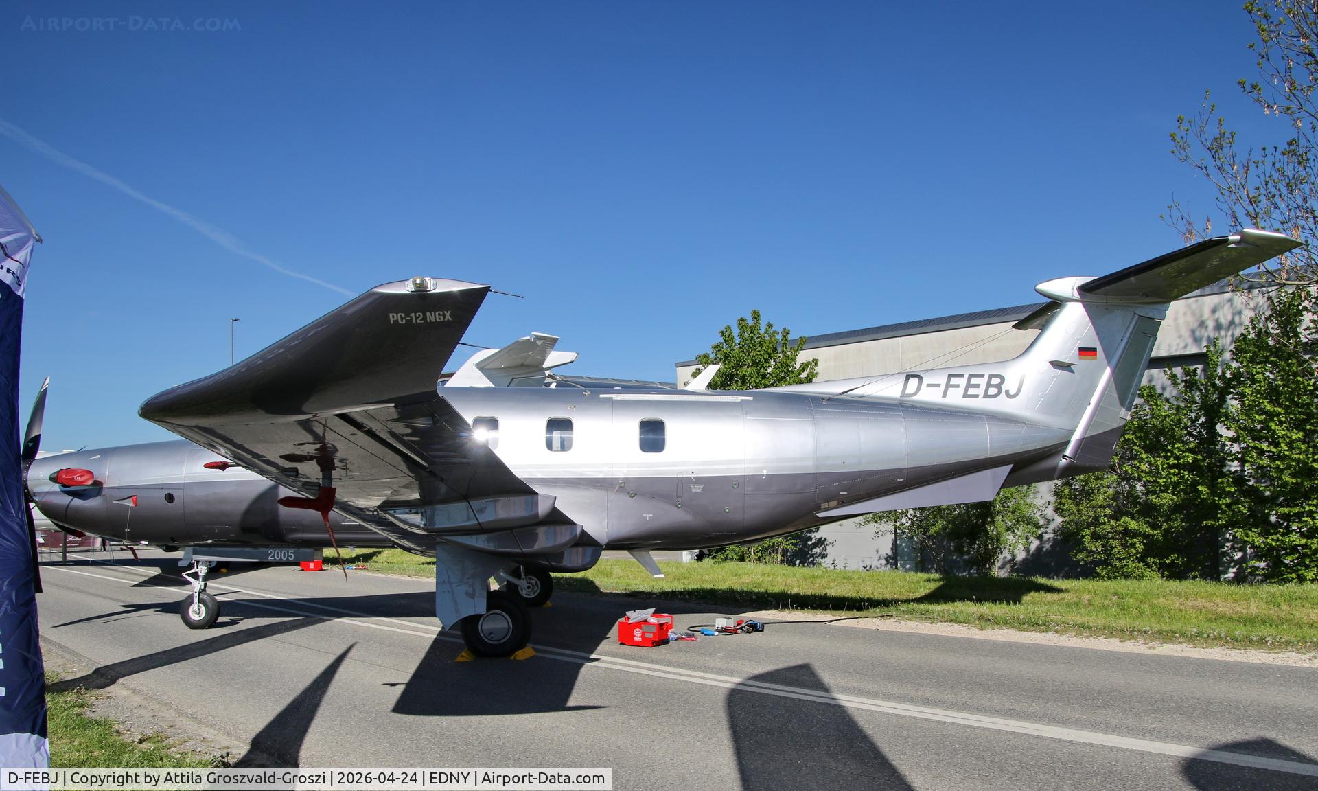 D-FEBJ, 2020 Pilatus PC-12 C/N 002005, EDNY - Bodensee Airport Friedrichshafen, Germany. AERO 2026