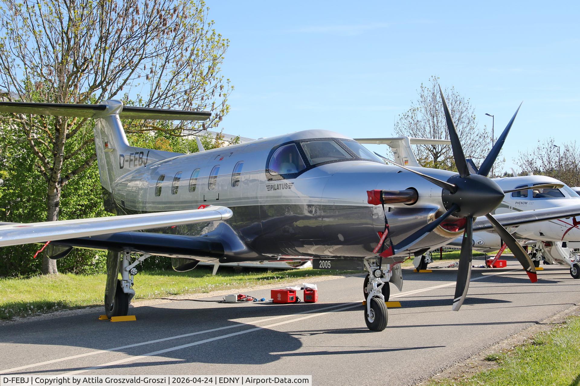 D-FEBJ, 2020 Pilatus PC-12 C/N 002005, EDNY - Bodensee Airport Friedrichshafen, Germany. AERO 2026