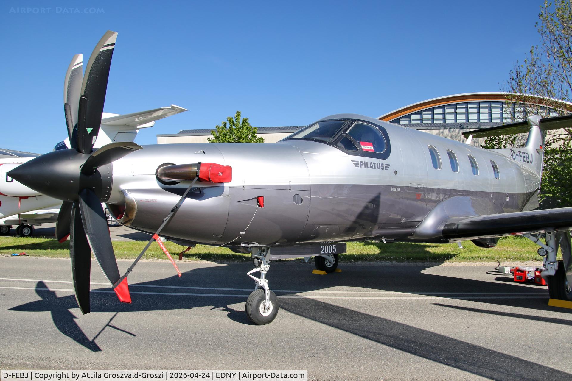 D-FEBJ, 2020 Pilatus PC-12 C/N 002005, EDNY - Bodensee Airport Friedrichshafen, Germany. AERO 2026