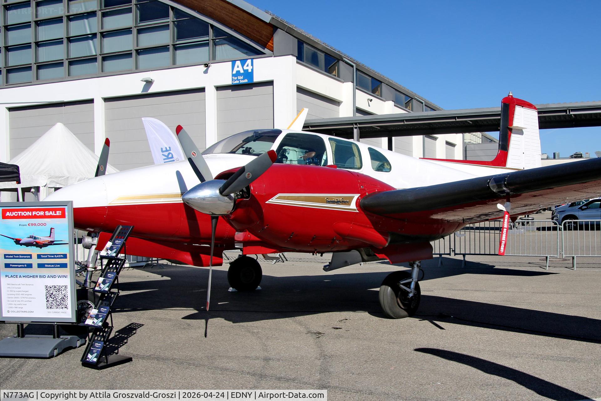 N773AG, 1960 Beech H50 C/N HH-130, EDNY - Bodensee Airport Friedrichshafen, Germany. AERO 2026