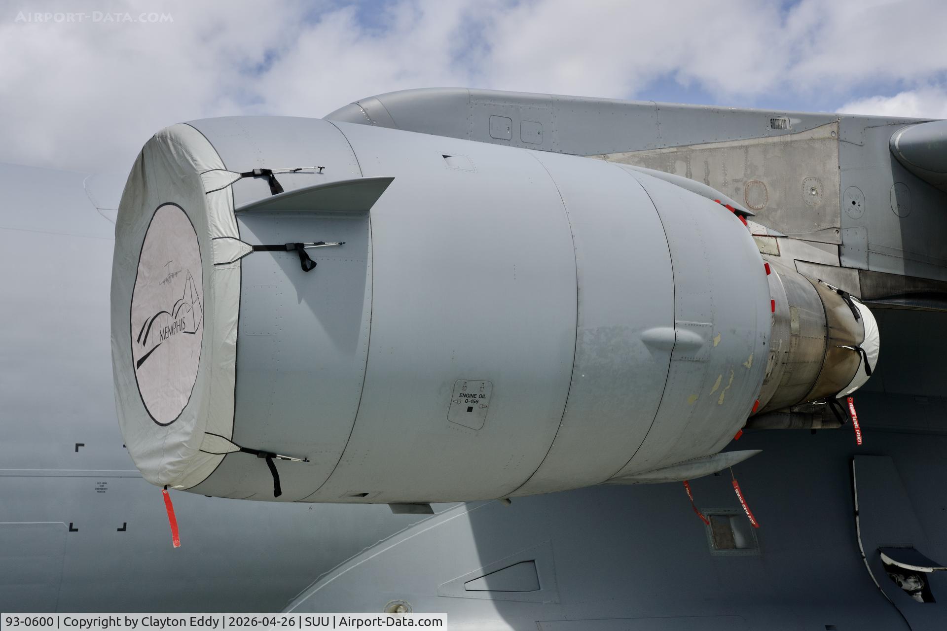 93-0600, 1993 McDonnell Douglas C-17A Globemaster III C/N P-16, F-117 engine. Travis AFB airshow in California 2026