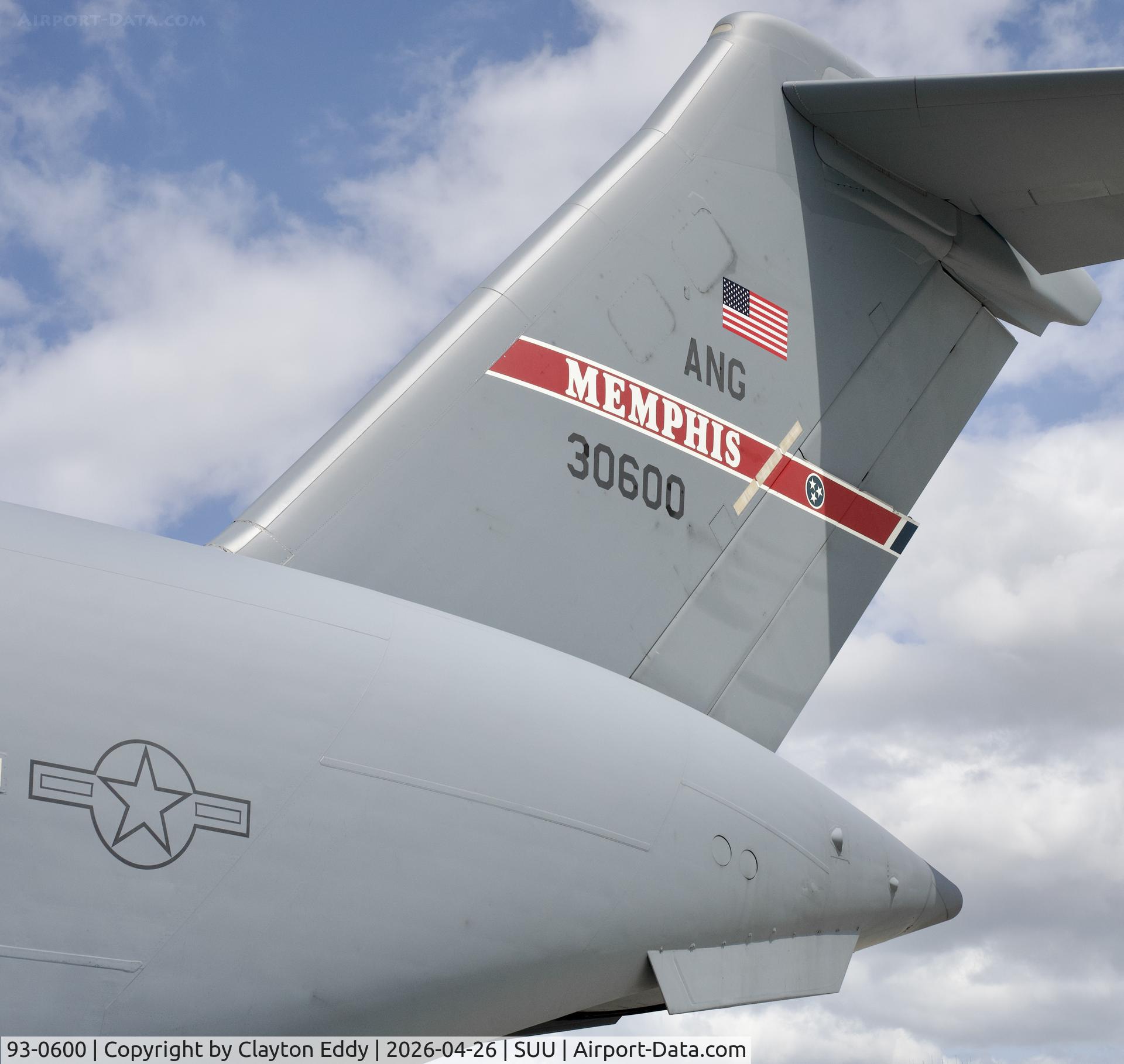 93-0600, 1993 McDonnell Douglas C-17A Globemaster III C/N P-16, Travis AFB airshow in California 2026