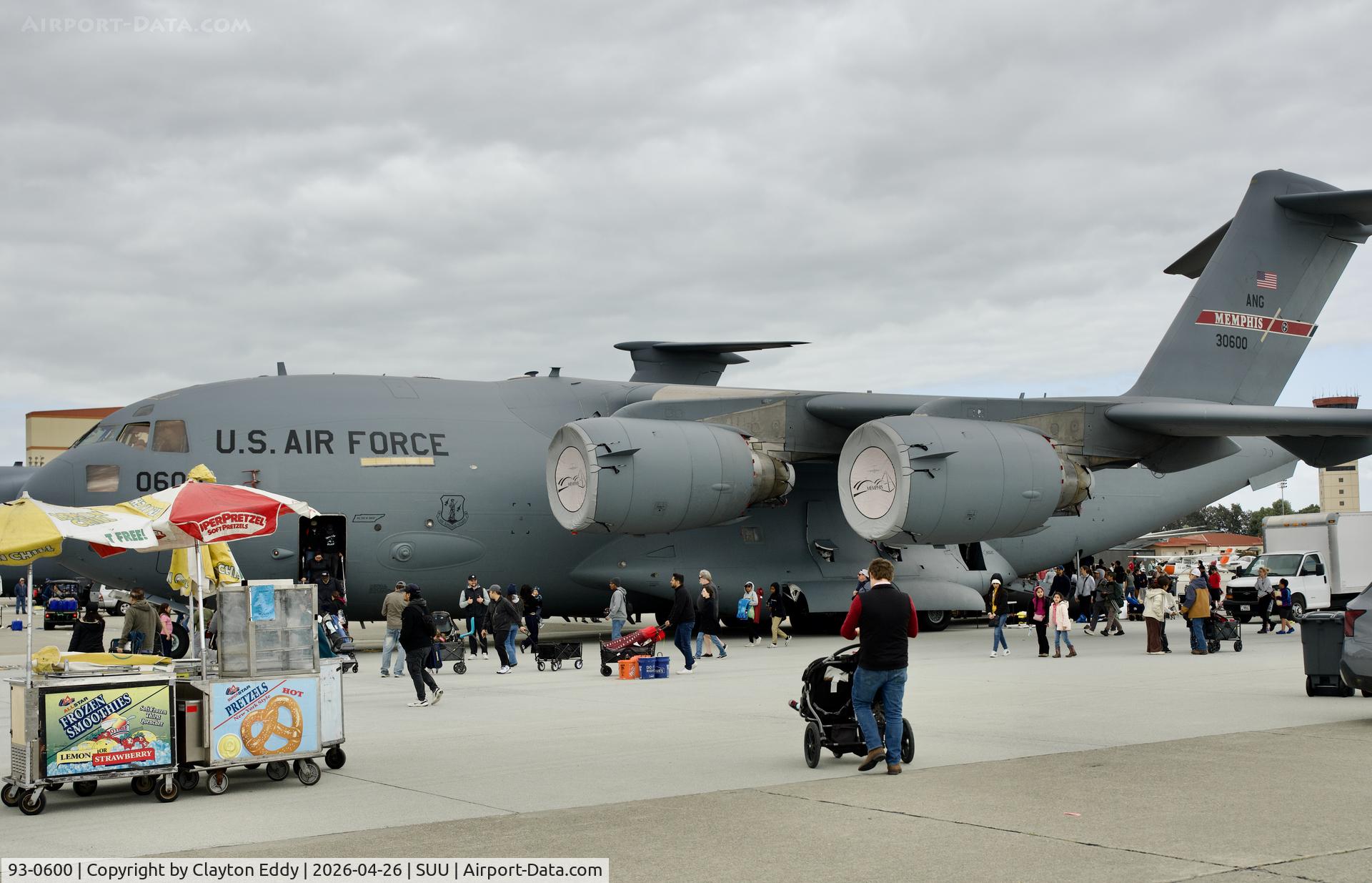 93-0600, 1993 McDonnell Douglas C-17A Globemaster III C/N P-16, Travis AFB airshow in California 2026