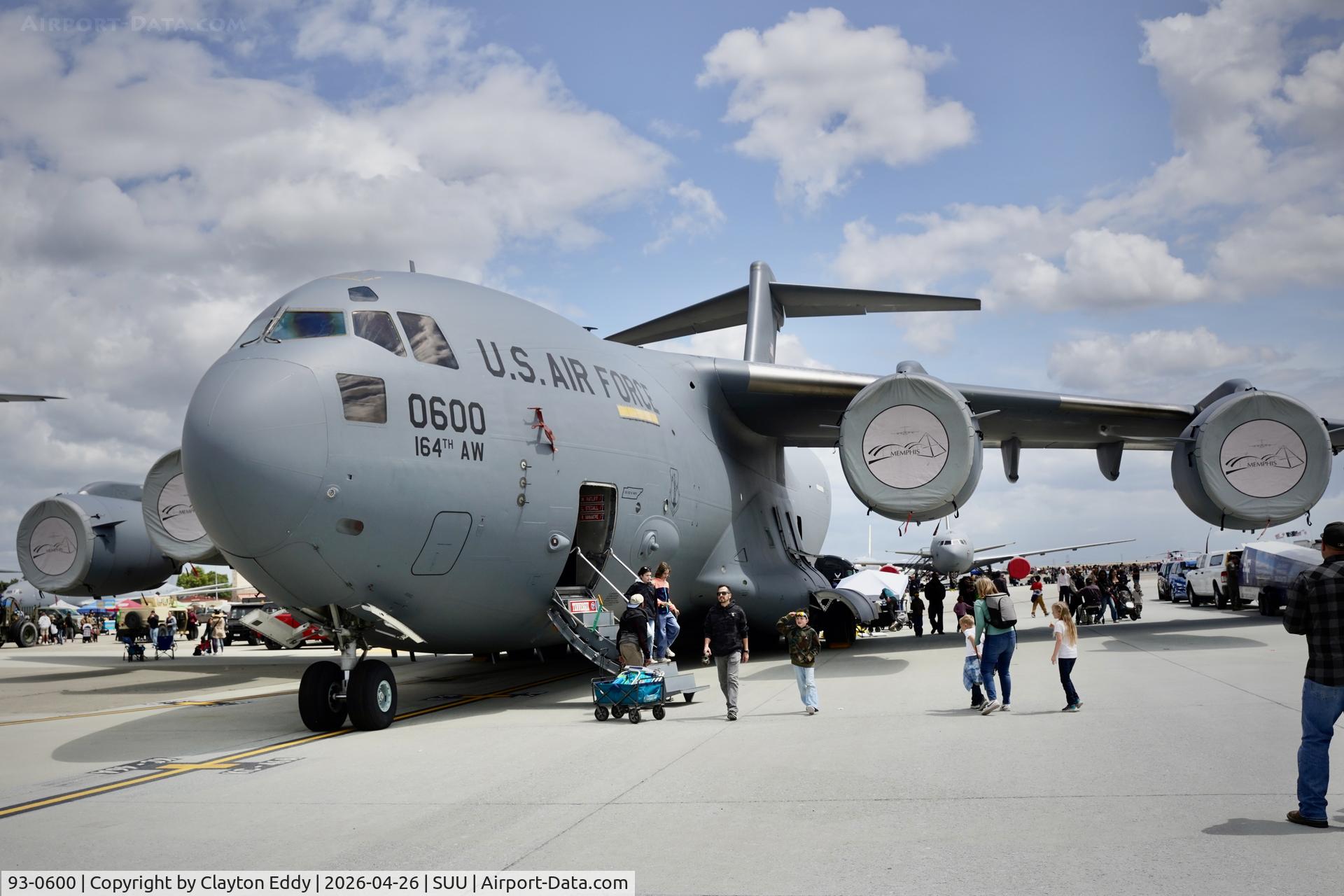 93-0600, 1993 McDonnell Douglas C-17A Globemaster III C/N P-16, Travis AFB airshow in California 2026