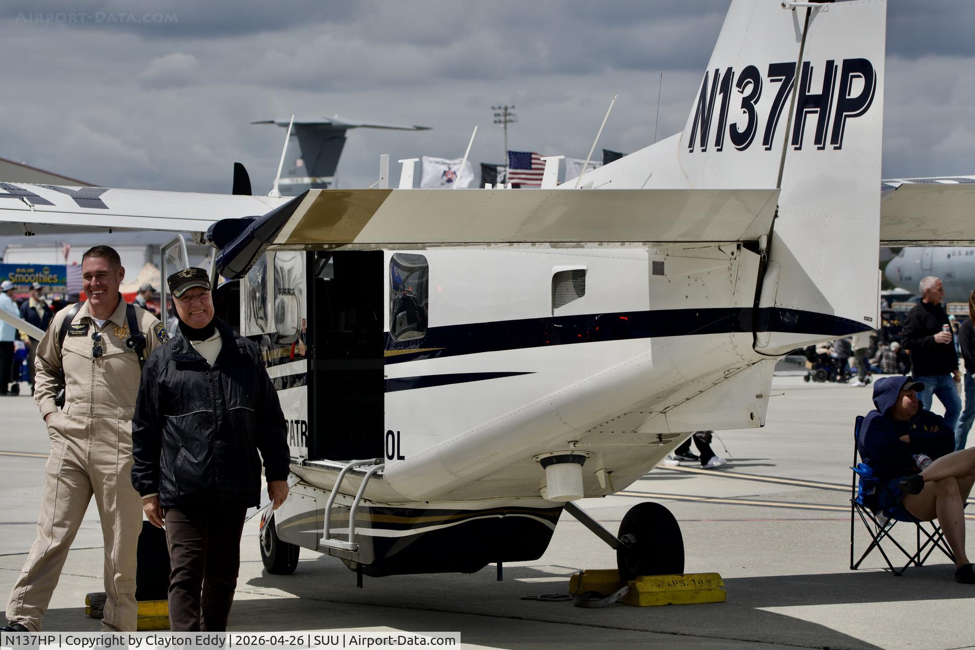 N137HP, 2015 GippsAero GA-8-TC320 Airvan C/N GA8-TC 320-15-218, Travis AFB airshow in California 2026