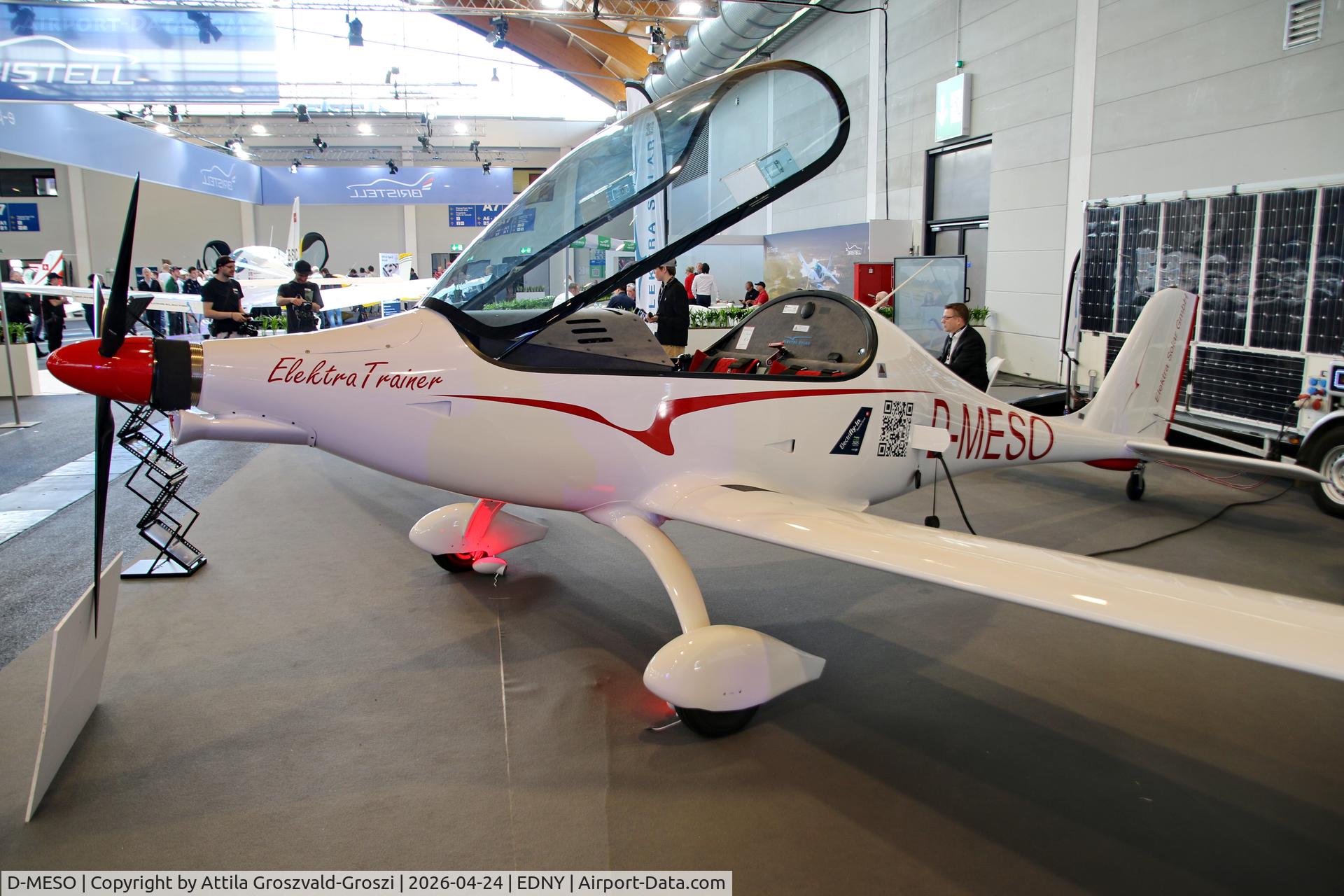 D-MESO, Elektra Solar Elektra Trainer, EDNY - Bodensee Airport Friedrichshafen, Germany. AERO 2026