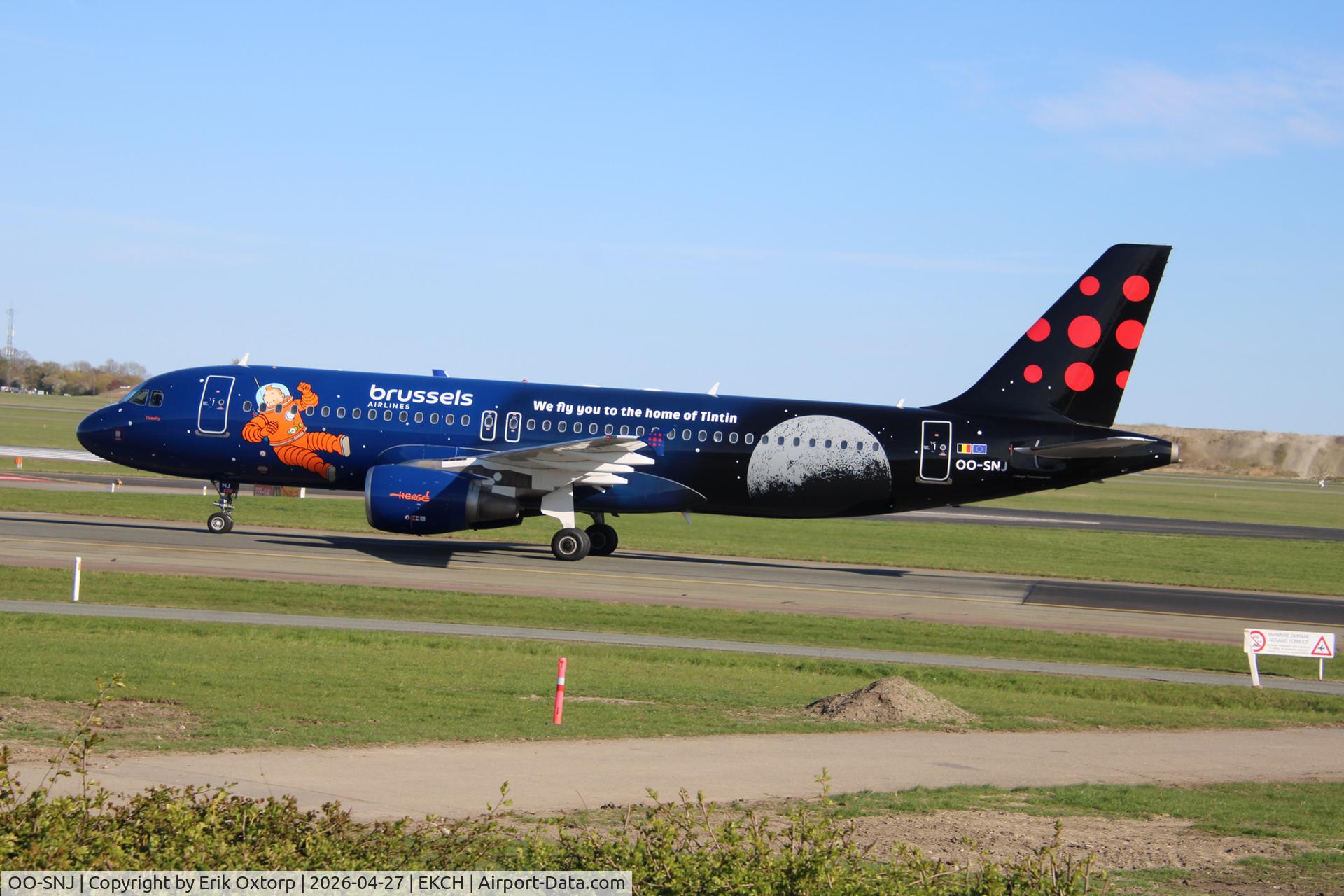 OO-SNJ, 2007 Airbus A320-214 C/N 3161, OO-SNJ landed rw 04R