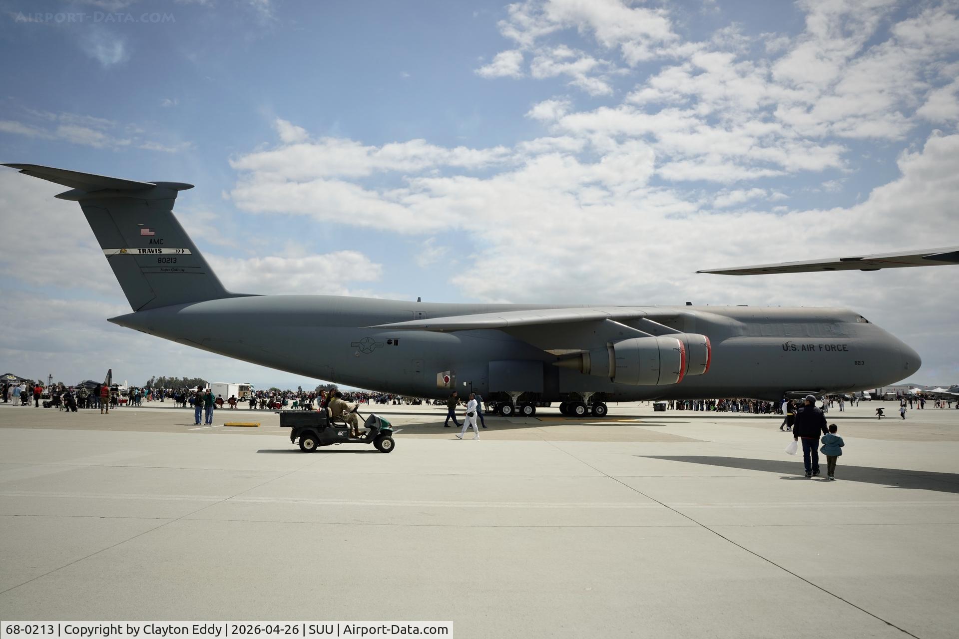 68-0213, 1968 Lockheed C-5C Galaxy C/N 500-0016, Travis AFB airshow in California 2026