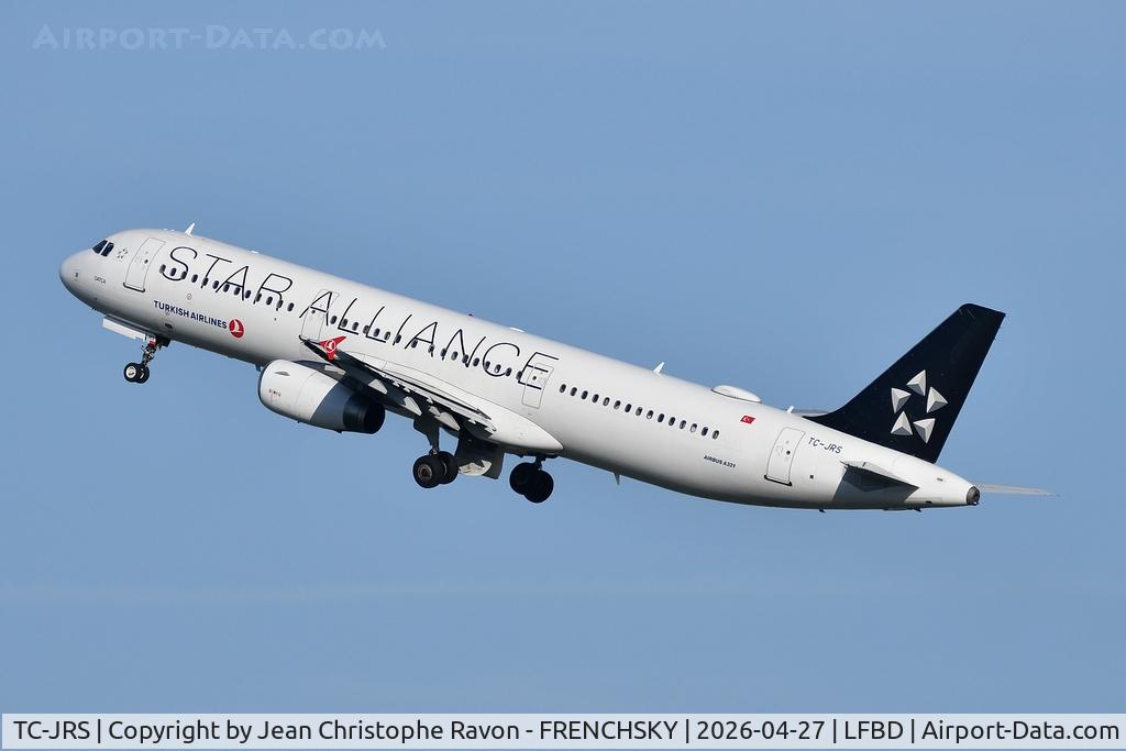 TC-JRS, 2011 Airbus A321-231 C/N 4761, Bordeaux (BOD)	Istanbul (IST)	TK1392