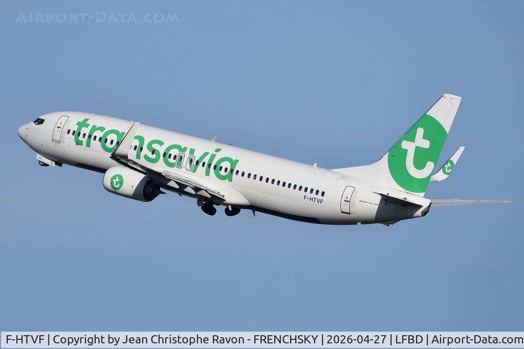 F-HTVF, 2017 Boeing 737-8K2 C/N 62160, Bordeaux (BOD)	Seville (SVQ)	TO4884