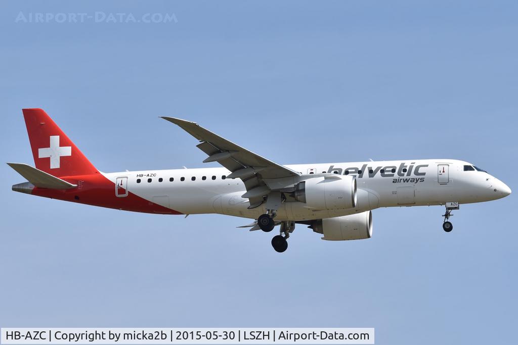 HB-AZC, 2019 Embraer 190-E2 (ERJ-190-300) C/N 190-20030, Landing