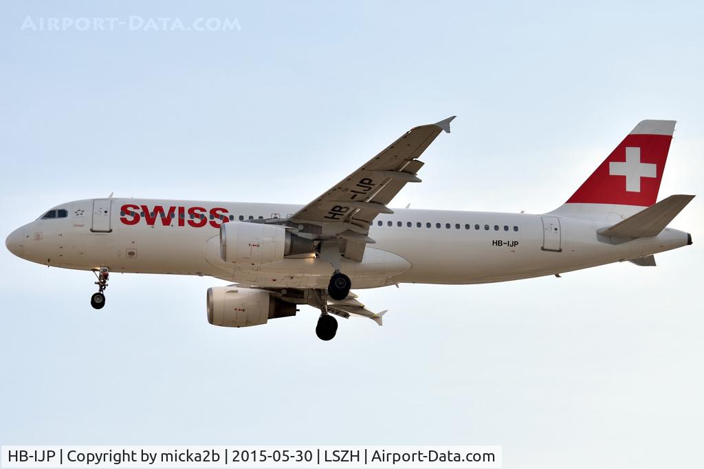 HB-IJP, 1997 Airbus A320-214 C/N 681, Landing