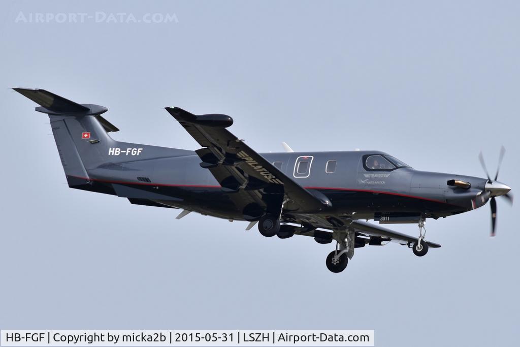 HB-FGF, 2025 Pilatus PC-12/47XP Pro C/N 3011, Landing