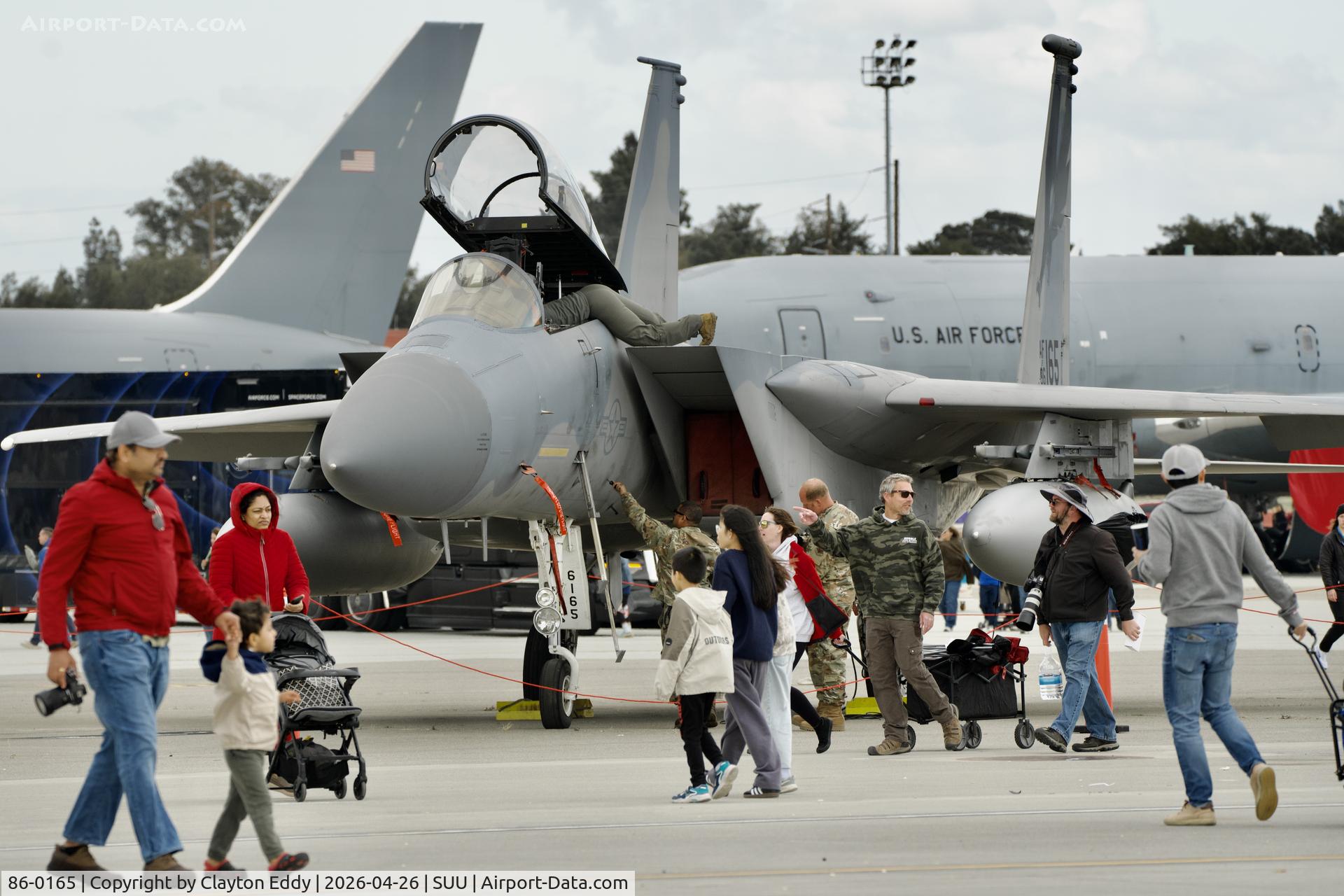 86-0165, 1986 McDonnell Douglas F-15C Eagle C/N 1013/C393, Travis AFB airshow in California 2026