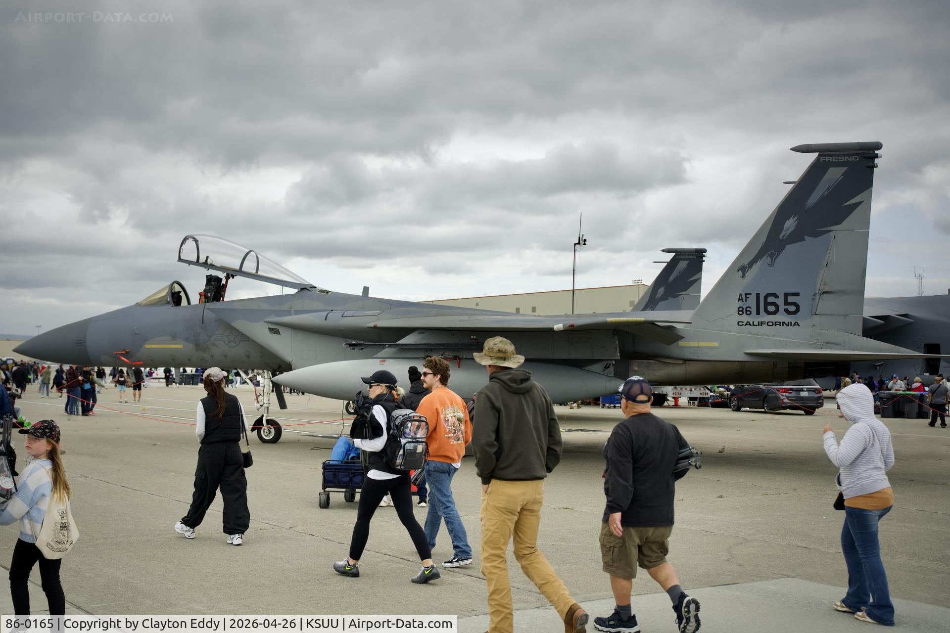 86-0165, 1986 McDonnell Douglas F-15C Eagle C/N 1013/C393, Travis AFB airshow in California 2026
