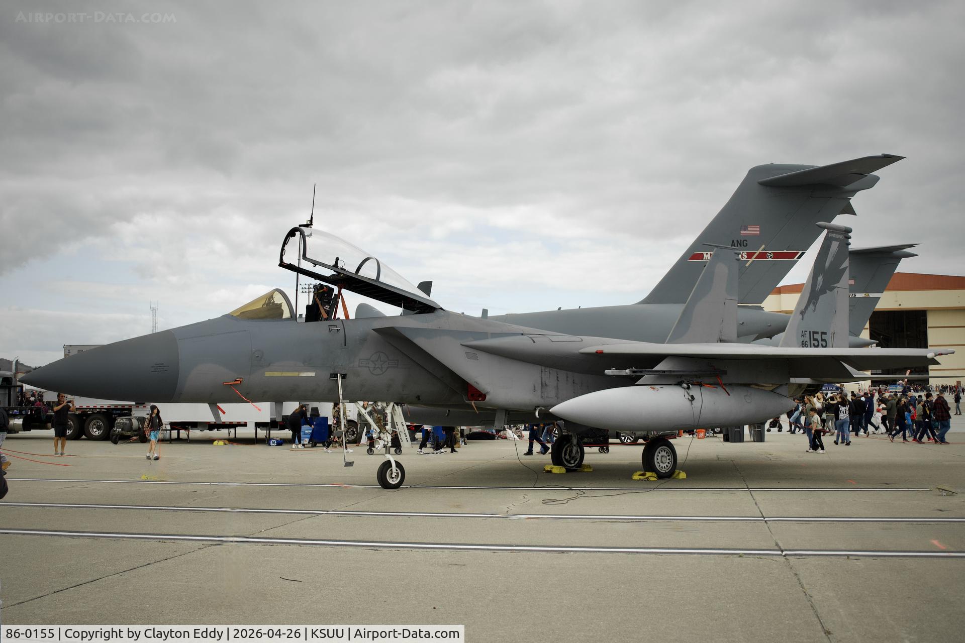 86-0155, 1986 McDonnell Douglas F-15C Eagle C/N 1002/C382, Travis AFB airshow in California 2026