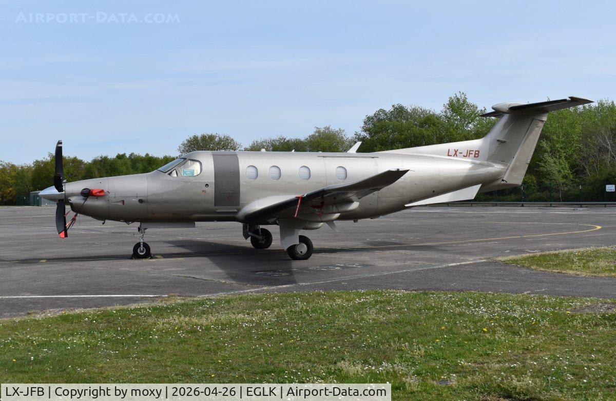 LX-JFB, 2016 Pilatus PC-12/47E NG C/N 1676, Pilatus PC-12/47E NG at Blackbushe.