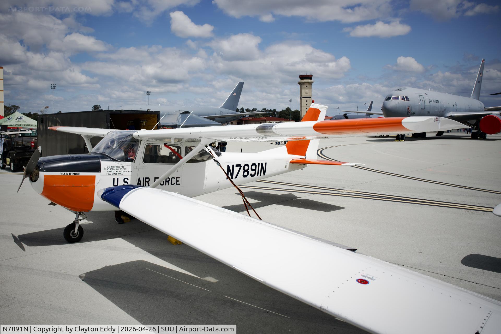 N7891N, 1967 Cessna R172E C/N R172-0282, Travis AFB airshow in California 2026