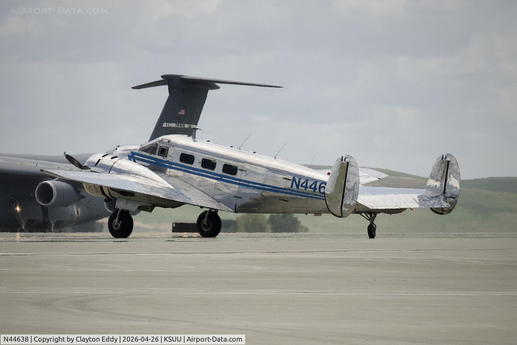 N44638, 1946 Beech D18S C/N A-45, Travis AFB airshow in California 2026