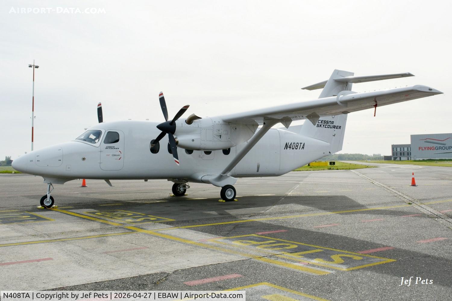 N408TA, 2025 Cessna 408 SkyCourier C/N 408-0041, At Antwerp Airport.