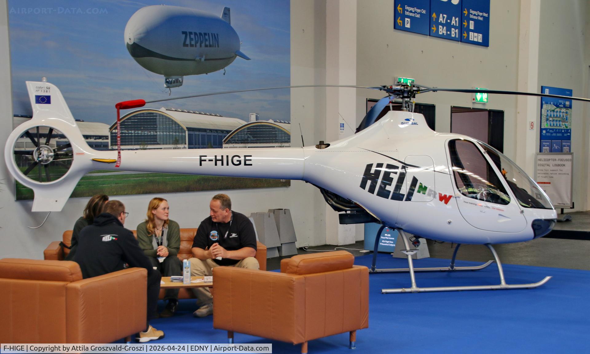 F-HIGE, 2024 Guimbal Cabri G2 C/N 1381, EDNY - Bodensee Airport Friedrichshafen, Germany. AERO 2026