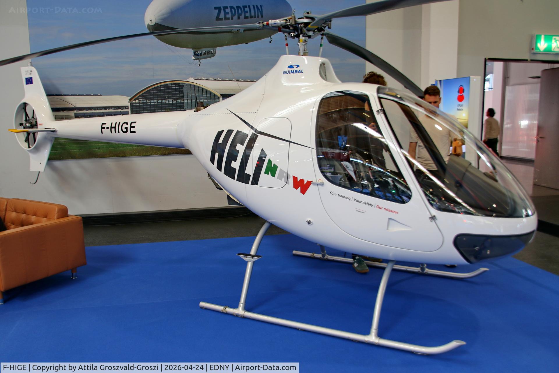 F-HIGE, 2024 Guimbal Cabri G2 C/N 1381, EDNY - Bodensee Airport Friedrichshafen, Germany. AERO 2026