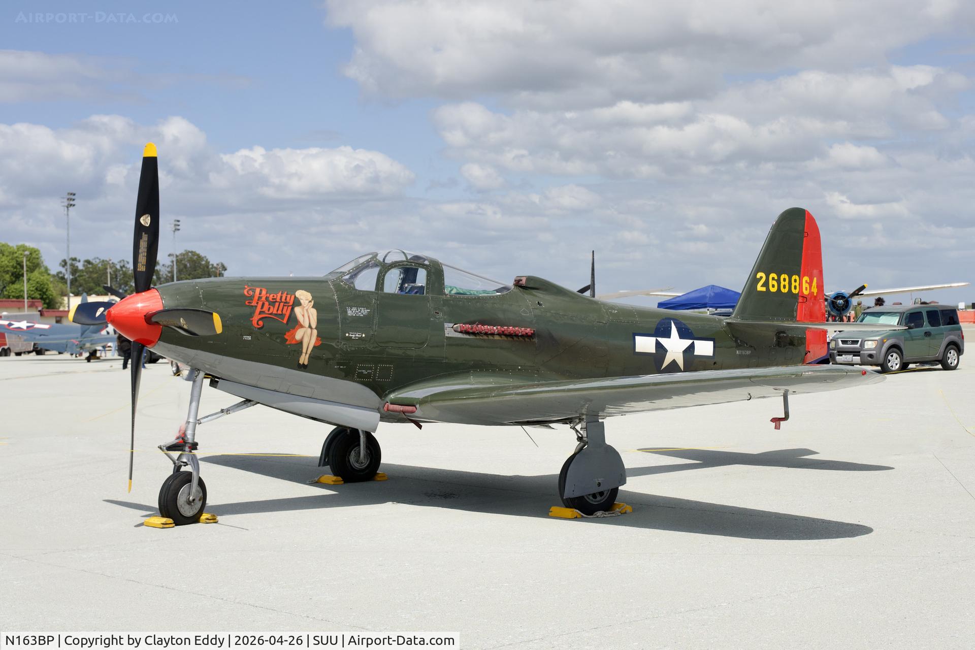 N163BP, 1945 Bell P-63C Kingcobra C/N 091263RP, Travis AFB airshow in California 2026