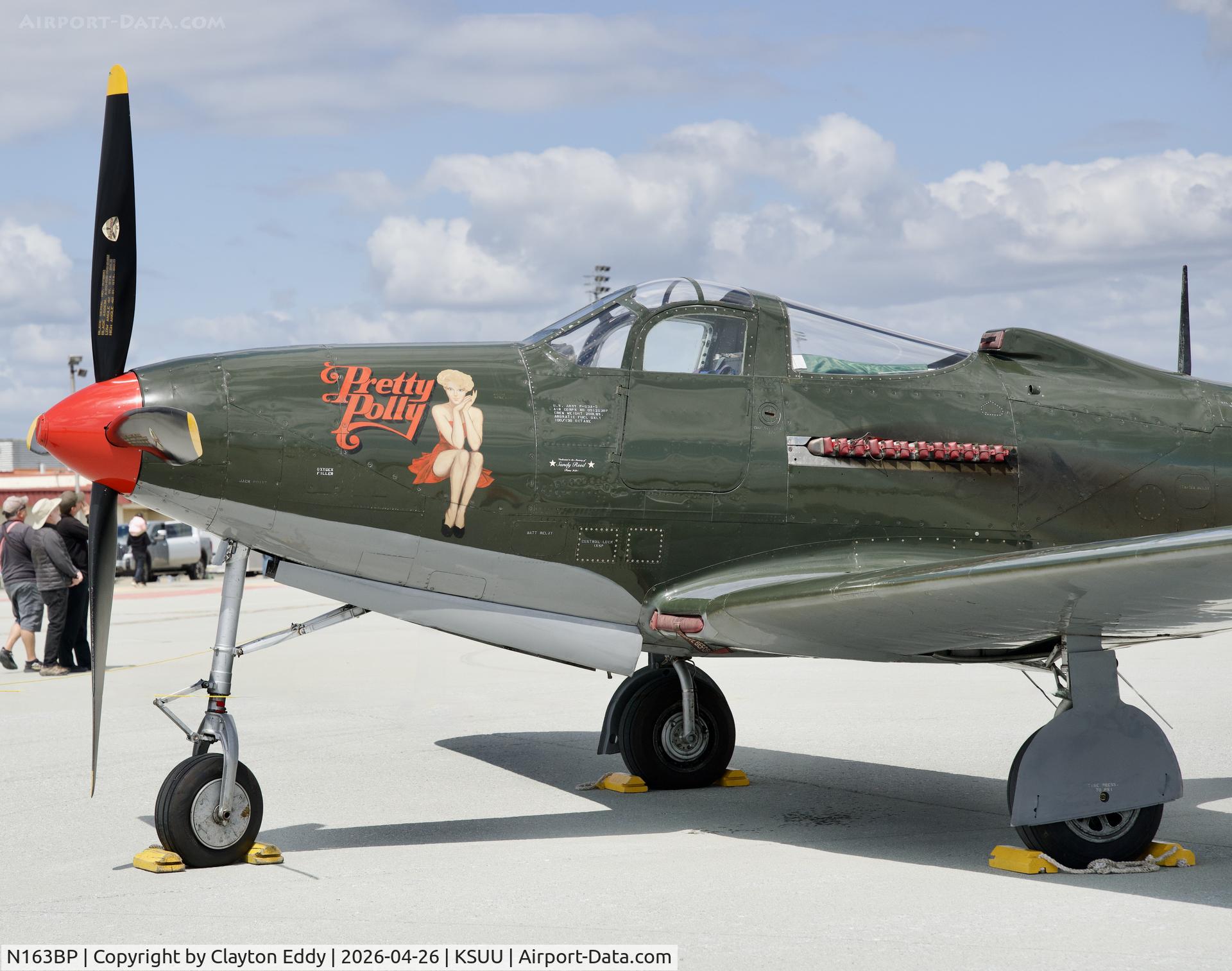 N163BP, 1945 Bell P-63C Kingcobra C/N 091263RP, Travis AFB airshow in California 2026