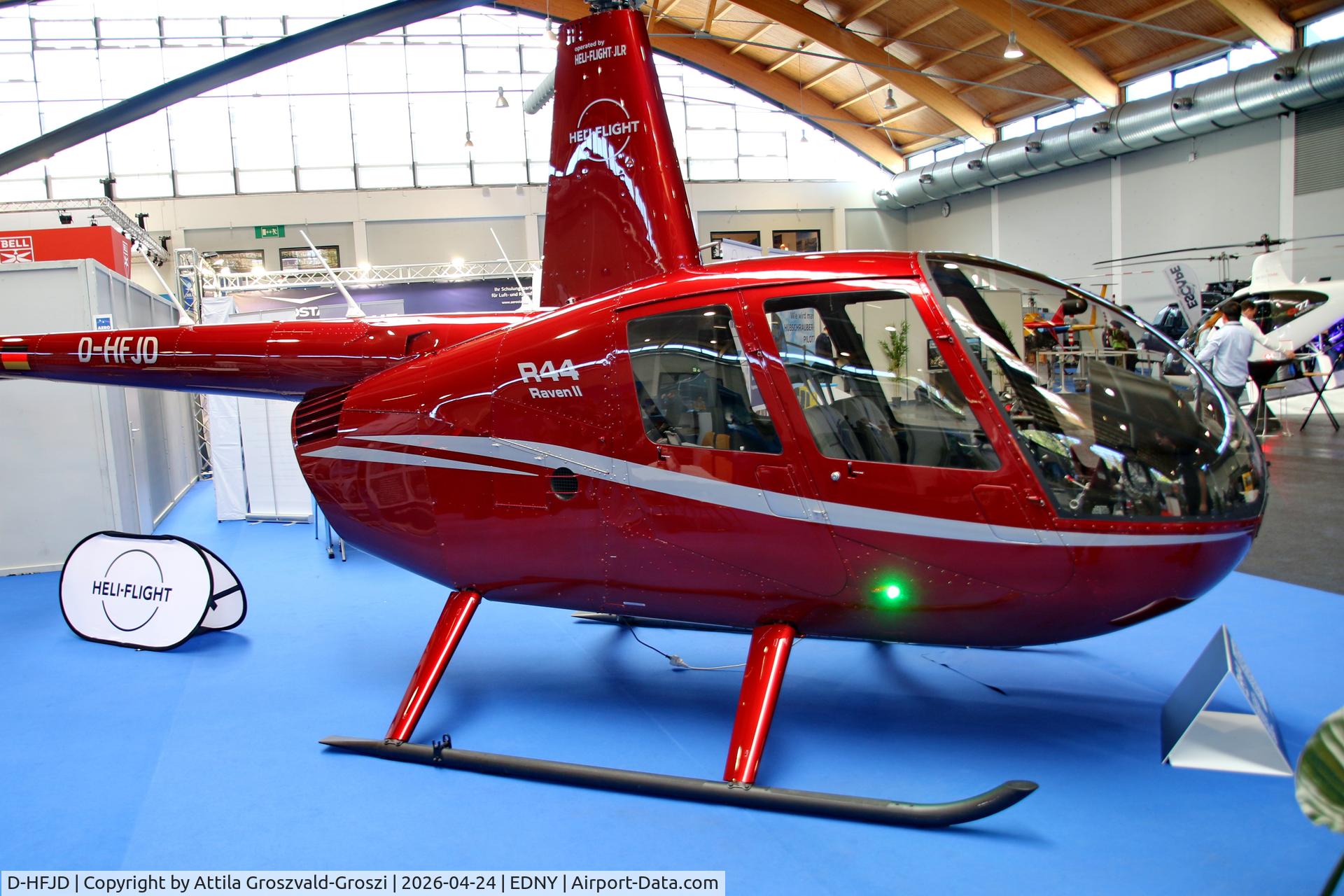 D-HFJD, 2021 Robinson R-44 Raven II C/N 14886, EDNY - Bodensee Airport Friedrichshafen, Germany. AERO 2026