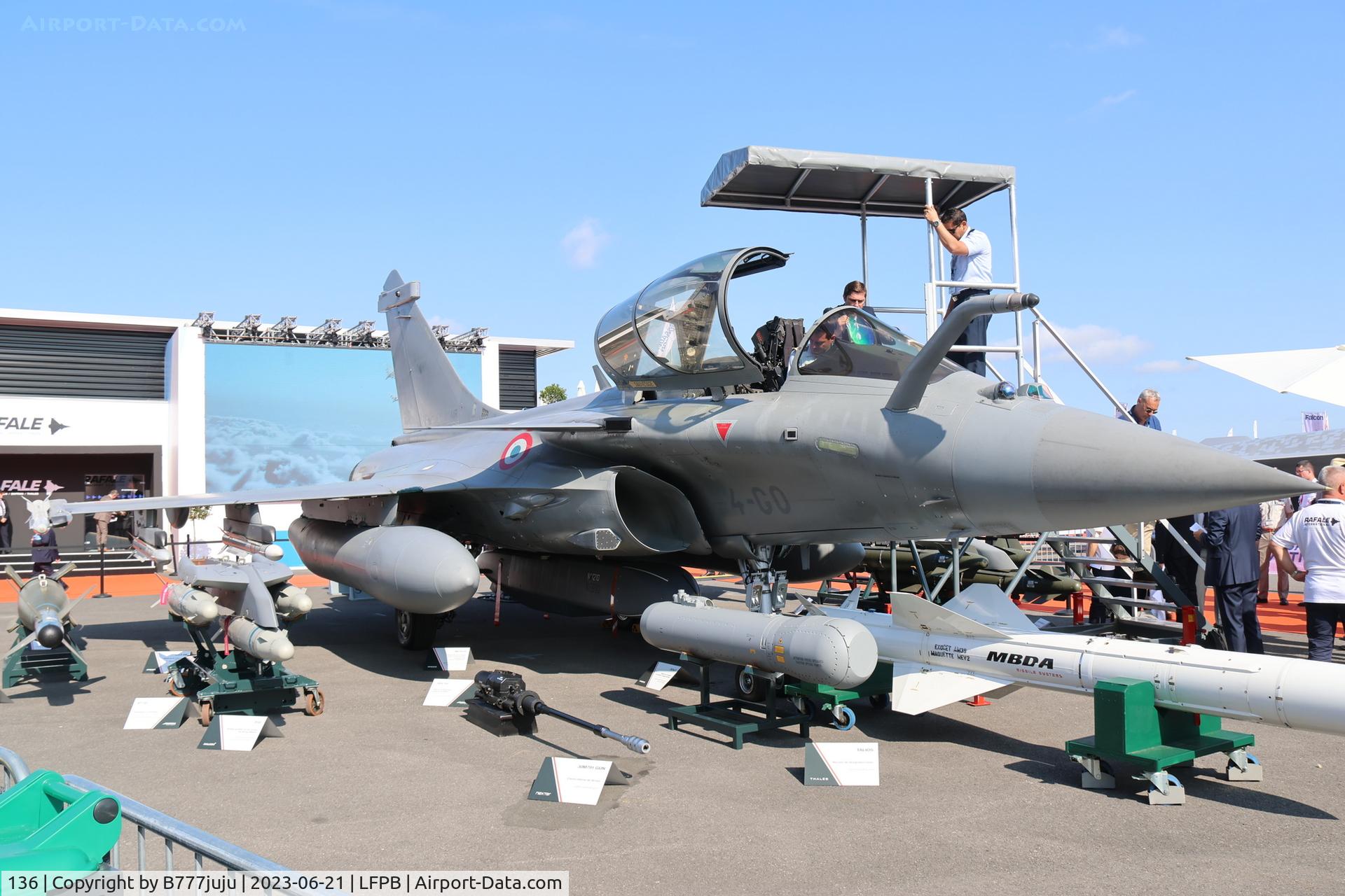 136, Dassault Rafale C C/N 136, at SIAE 2023