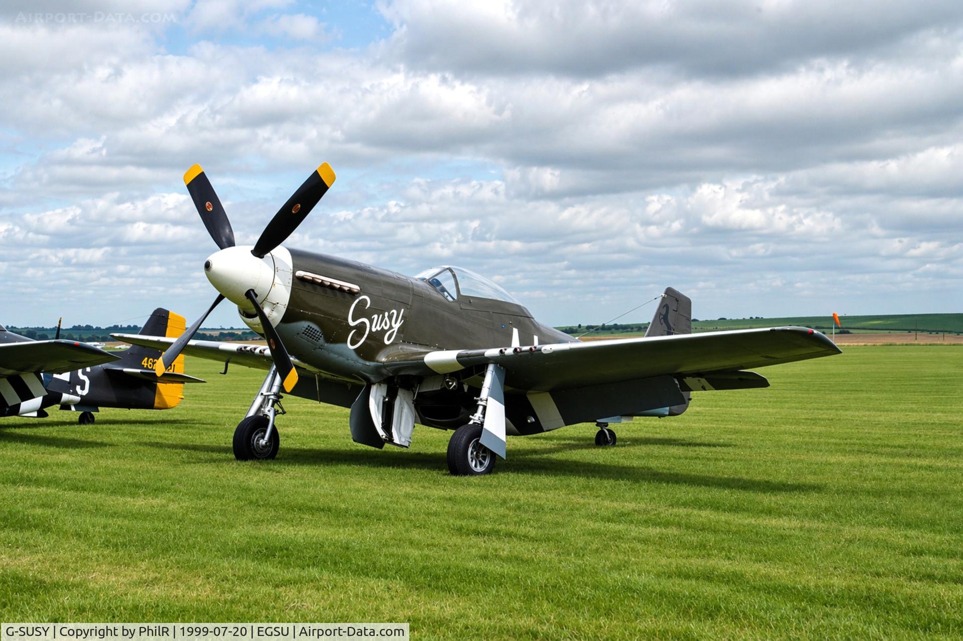 G-SUSY, 1944 North American P-51D Mustang C/N 122-39232, 44-72773 (N12066, G-SUSY, G-CHDI) 1944 NA P-51D Mustang 'Susy' USAAF Duxford