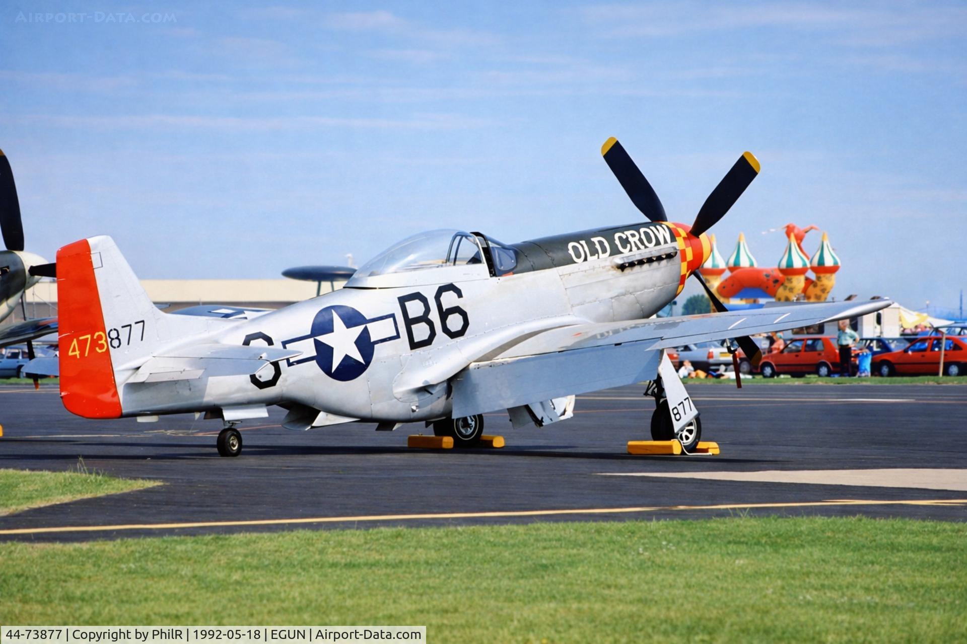 44-73877, 1944 North American P-51D Mustang C/N 122-40417, 44-73877 (9279 RCAF, N167F) 1945 NA P-51D Mustang 'Old Crow' USAAF Mildenhall 