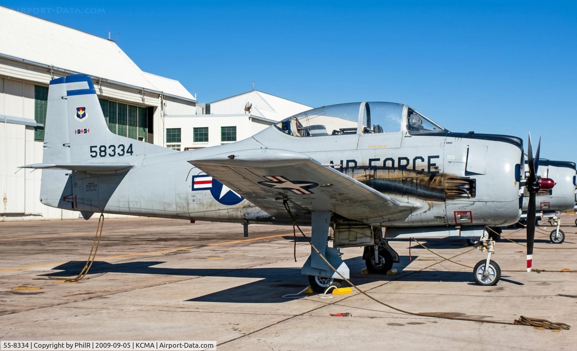 55-8334, , 55-8334 1955 NA T-28 Trojan USAF Camarillo