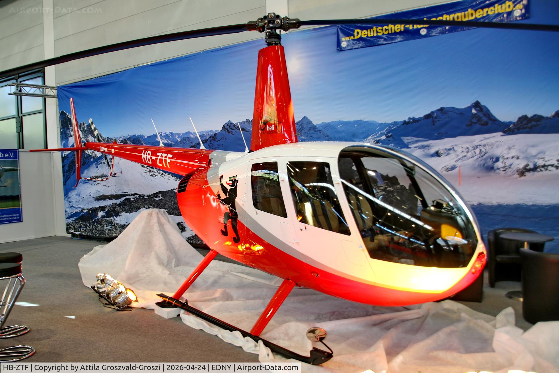 HB-ZTF, 2012 Robinson R44 Raven II C/N 13345, EDNY - Bodensee Airport Friedrichshafen, Germany. AERO 2026