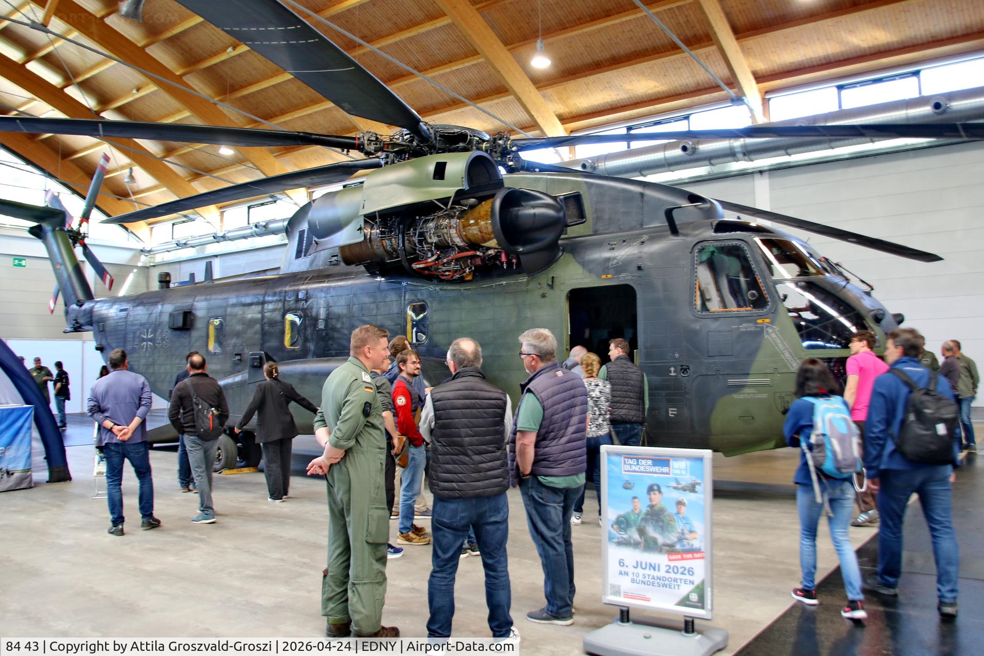 84 43, 1972 Sikorsky (VFW-Fokker) CH-53G C/N V65-041, EDNY - Bodensee Airport Friedrichshafen, Germany. AERO 2026